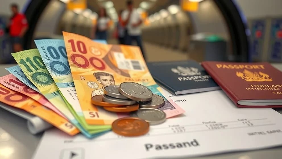 Hur mycket bath får man ta med sig till Thailand